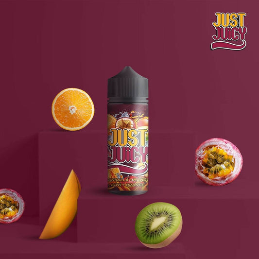 Just Juicy Granadilla Mango Kiwi Orange for Just R 220! - Premium vape product. Shop now at Krem Vape Studio