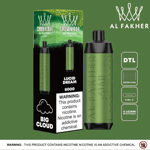 Al Fakher Crown Bar DTL Disposable