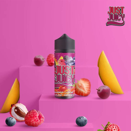 Just Juicy Mango Litchi Grape Berry for Just R 220! - Premium vape product. Shop now at Krem Vape Studio