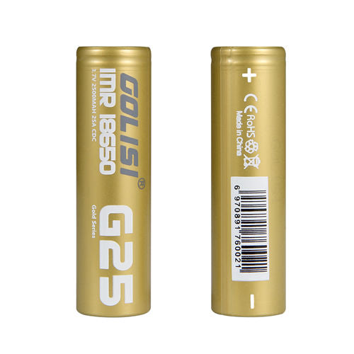 Golisi G25 18650 Battery 2500mAh (set) for Just R 220! - Premium vape product. Shop now at Krem Vape Studio